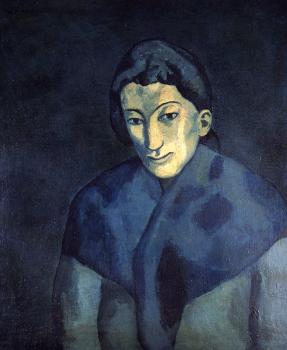 Pablo Picasso : woman with a shawl